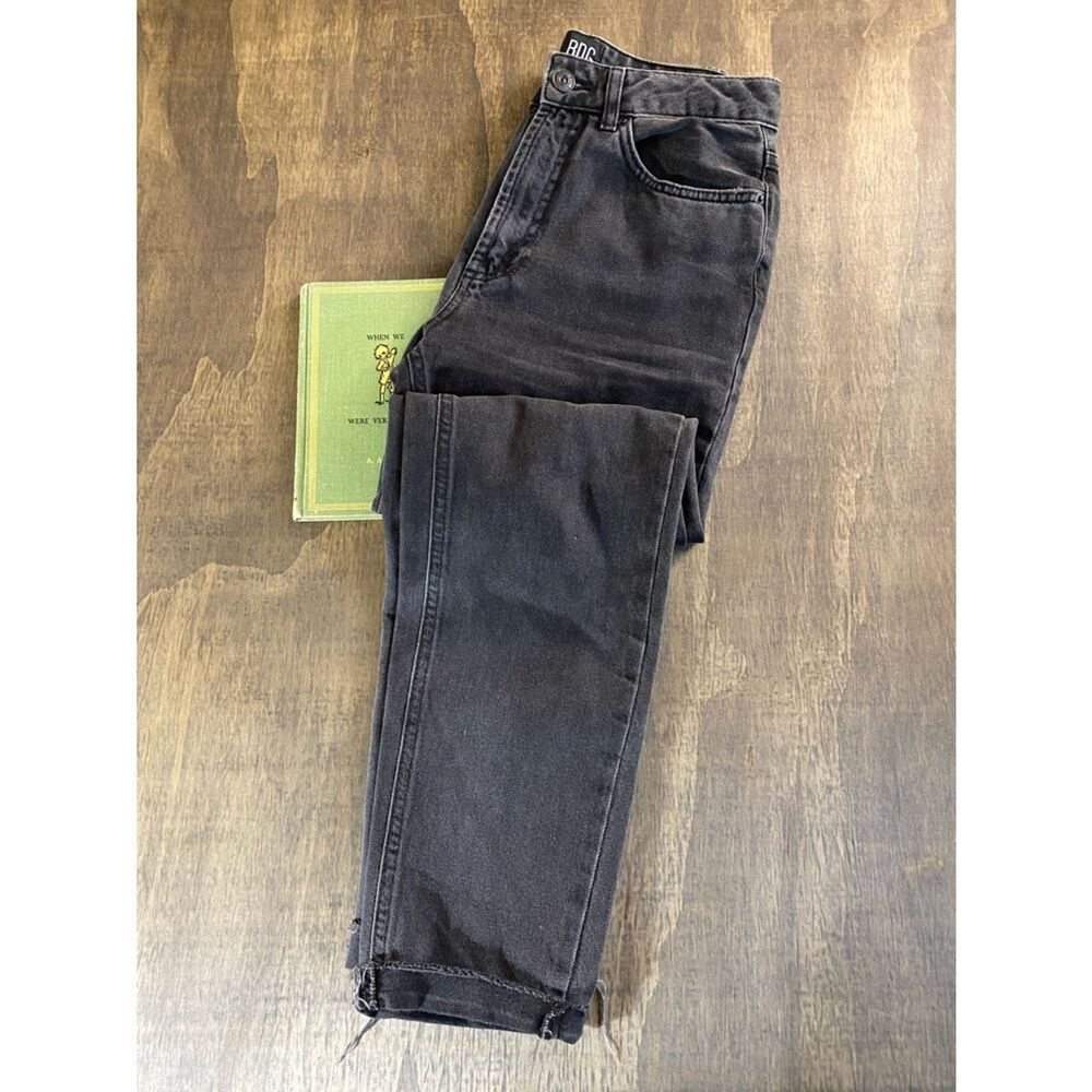 BDG Black High-Waist Mom Slim Jeans